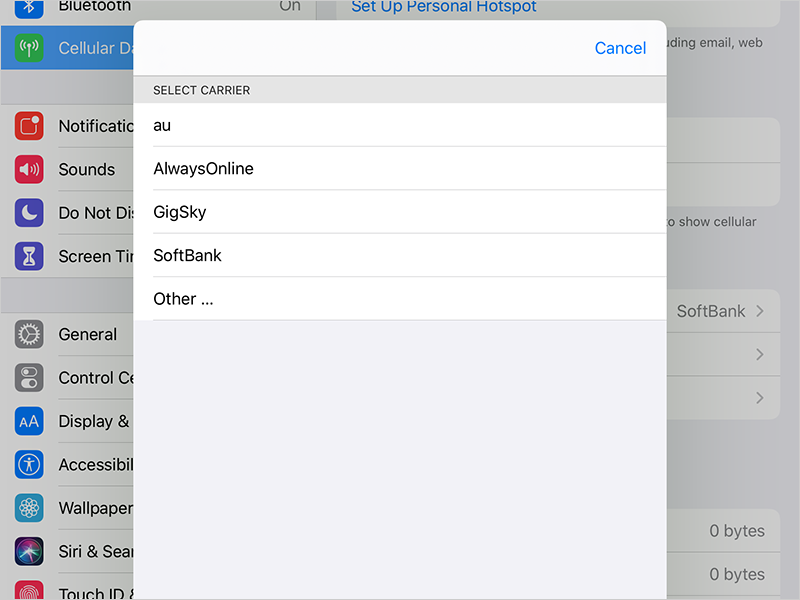 Carrer list setting