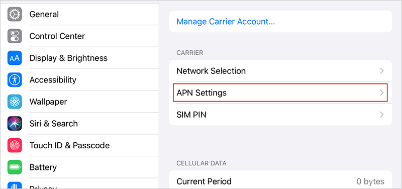 Apn Setting