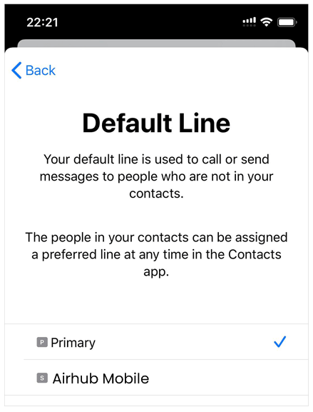 Default Line setting