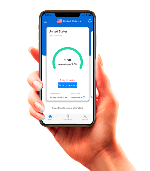Check your remaining data on Airhub