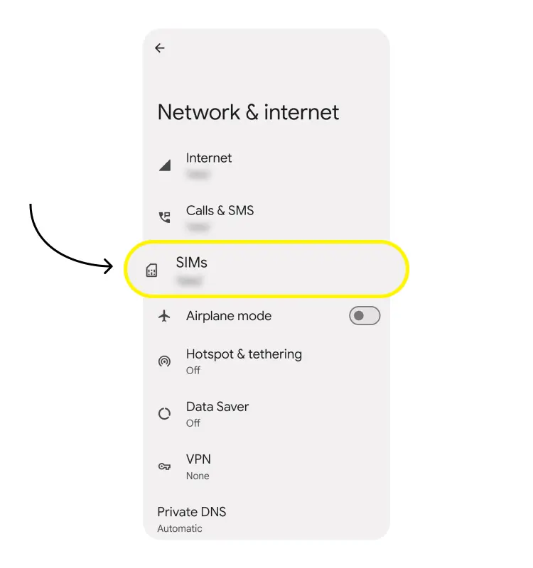 Google Pixel – Choose how to add your eSIM (Scan QR code)